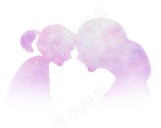 母亲节母女的依偎