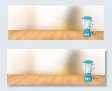 家庭式水果榨汁机简约白色banner