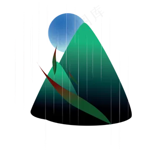 清明节绿水青山思乡