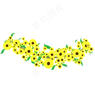 花环绿色春季植物