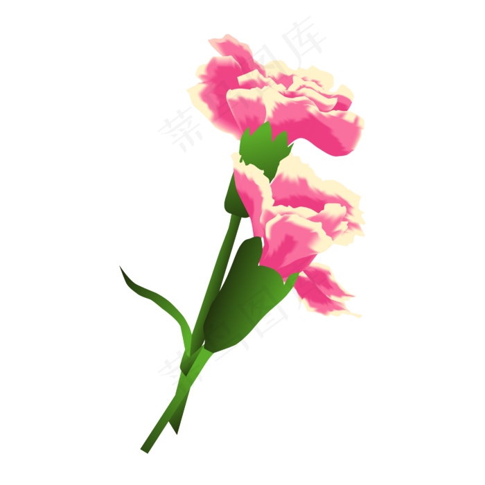 矢量免扣卡通花朵