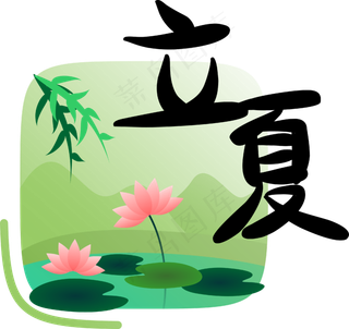 二十四节气立夏字样