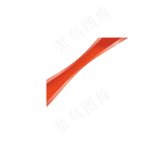 卡通彩带png免抠