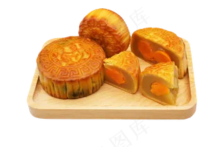 蛋黄榴莲月饼,免抠元素