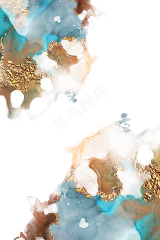 水墨晕染质感金箔