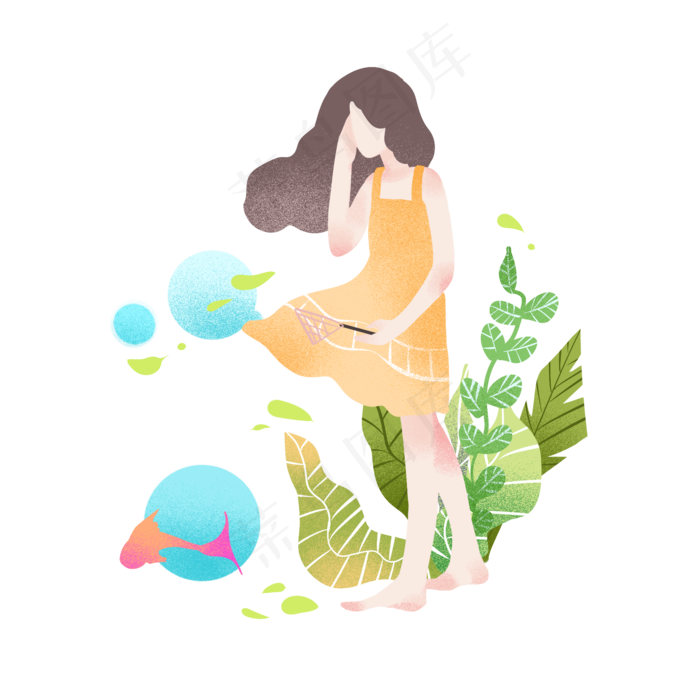 立夏漂亮的小女孩