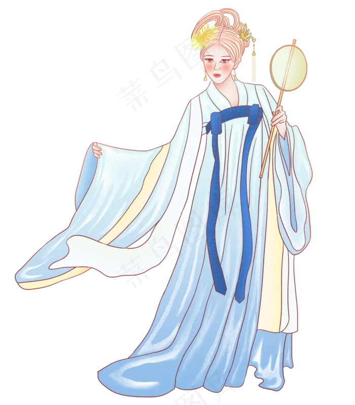 古装美女飘逸飞舞(2634X3000(DPI:300))psd模版下载