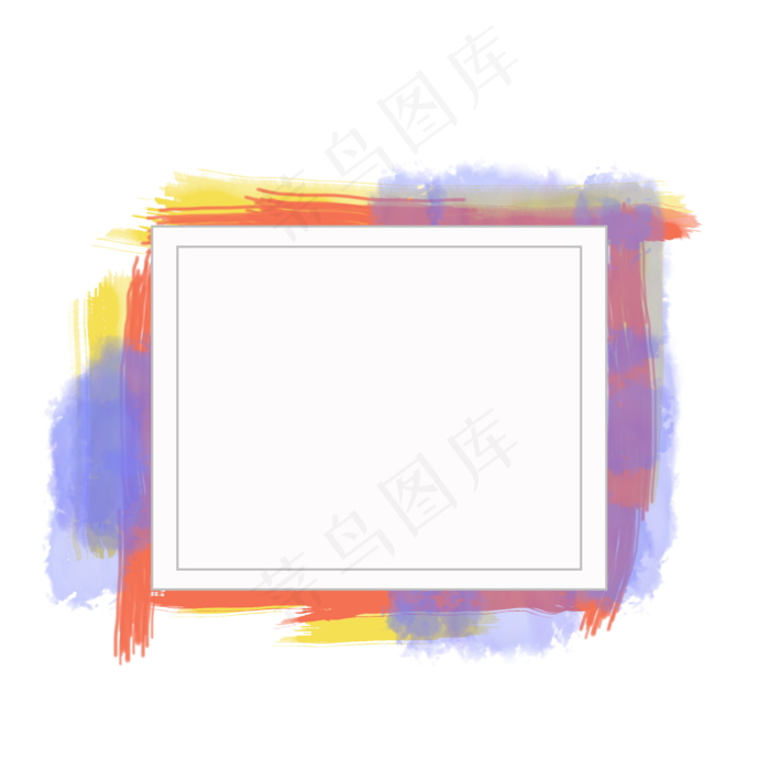 艺术涂鸦笔刷边框(2000X2000(DPI:3))psd模版下载