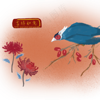 小鸟报春喜庆装饰