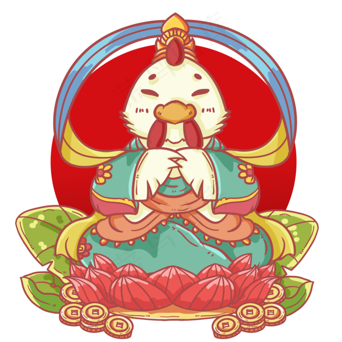 大母鸡拟人十二生肖