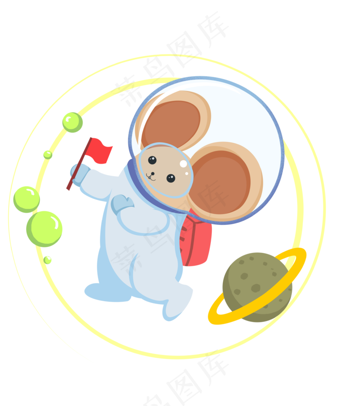 创意鼠年老鼠,免抠元素