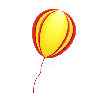 红色鲜艳儿童气球