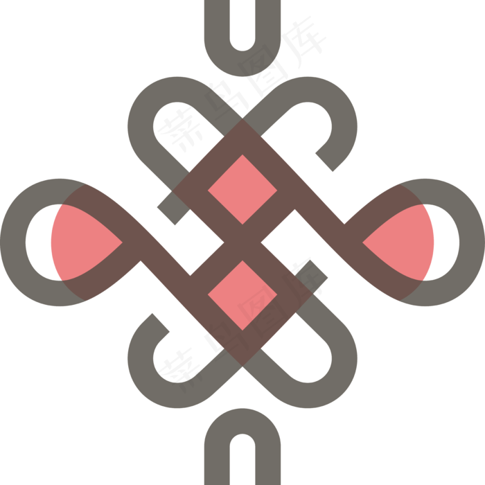 红色中国结,免抠元素