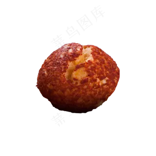 红色圆弧荔枝食物元素