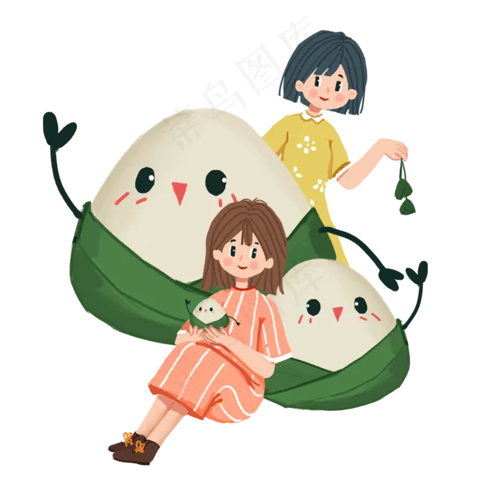 端午节包粽子系列四(2000X2000(DPI:300))psd模版下载