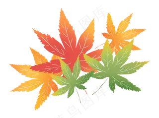 枫叶树叶落叶秋天红叶子,免抠元素