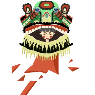 国潮狮子舞狮子