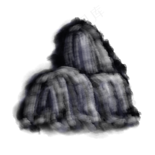 水墨山水png素材