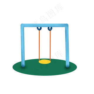儿童秋千手绘简笔画