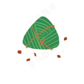 卡通手绘粽子端午节