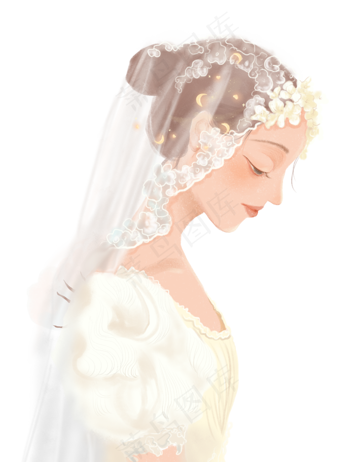 穿婚纱女孩