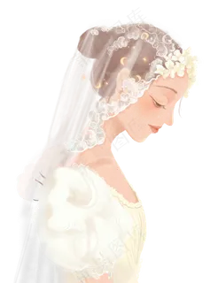 穿婚纱女孩