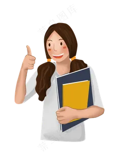 高考拿书本的女学生