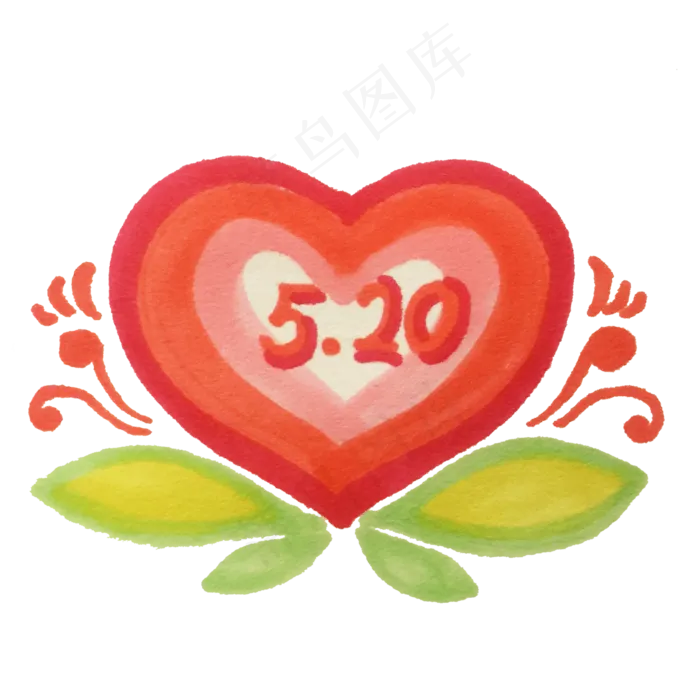 情人节爱心免扣素材(2000X2000(DPI:300))psd模版下载