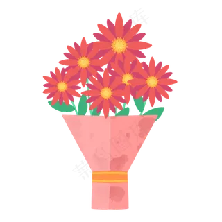 父亲节红色花束