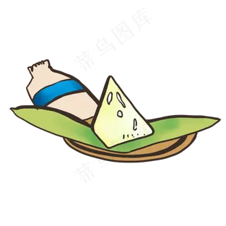 端午节卡通粽子包粽子