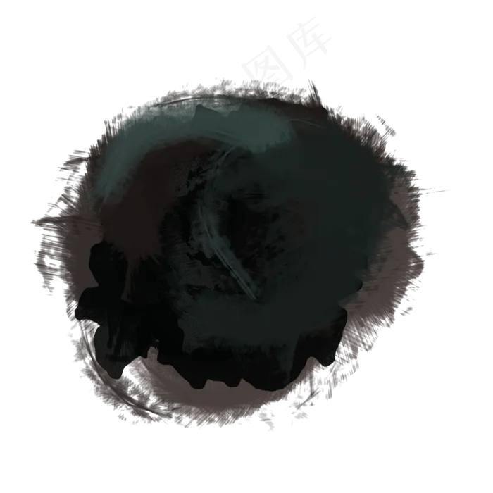 墨迹国画水墨笔刷(2000X2000(DPI:300))psd模版下载