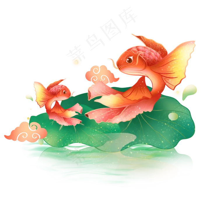 国潮锦鲤(2500X2500(DPI:300))psd模版下载