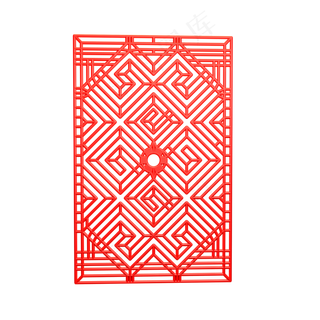 中国风红色剪纸装饰,免抠元素