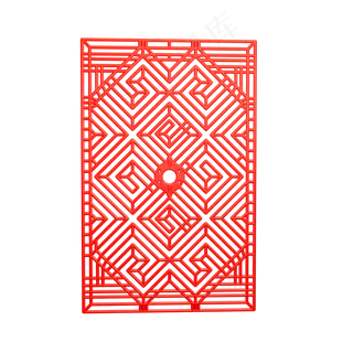 中国风红色剪纸装饰,免抠元素