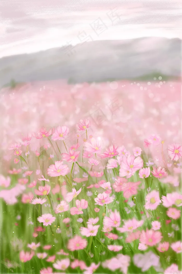 花朵花海繁花唯美简约(3545*5315px 300 dpi )