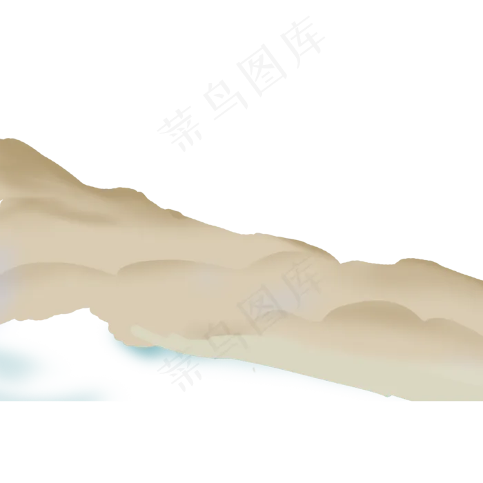 棕色水墨山水(2000X2000(DPI:300))psd模版下载