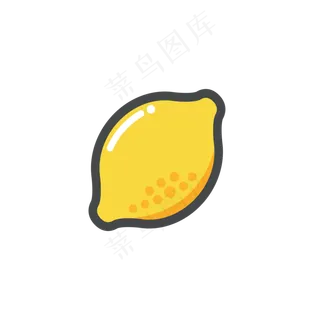 黄色的柠檬免抠图