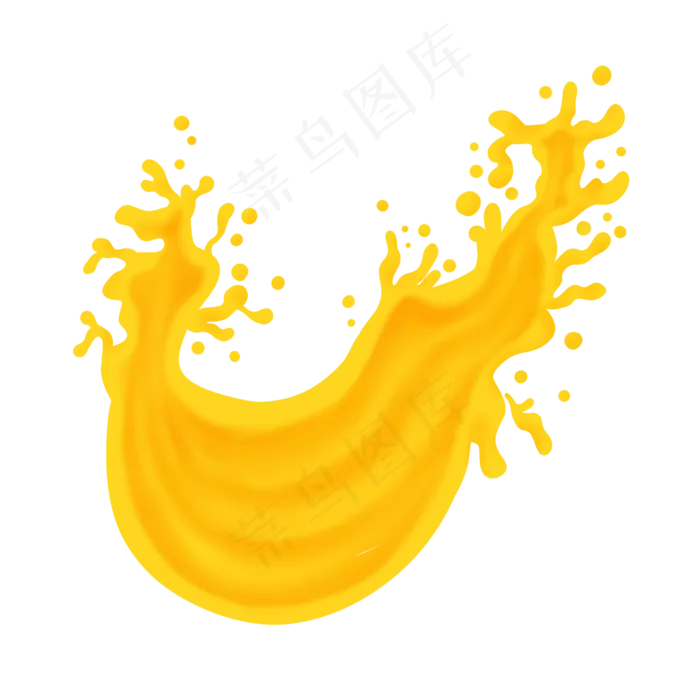 液体果汁飞溅效果仿真免抠png(2500*2456px 300 dpi )psd模版下载