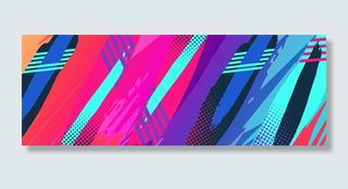 商务风科技拼色banner