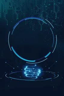 炫酷光效光线紫色商务科技海报背景图