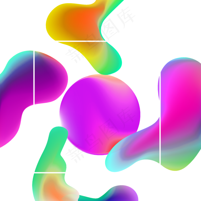 618彩色流体渐变618炫彩流(2000X2000(DPI:300))psd模版下载