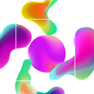 618彩色流体渐变618炫彩流