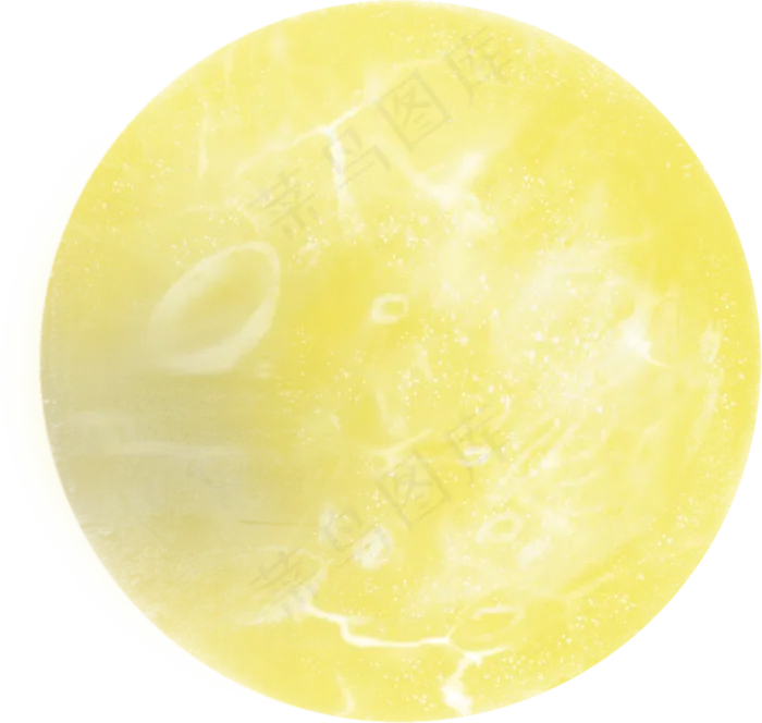 端午节黄色月亮满月科技免扣PNG(2048X2048(DPI:132))psd模版下载