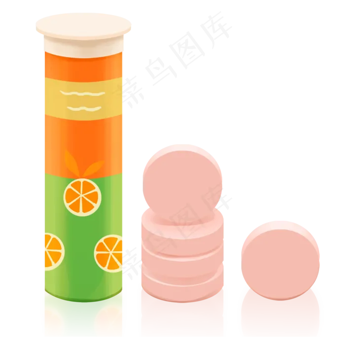 维生素C泡腾片(2000X2000(DPI:300))psd模版下载