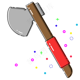 MBE风格斧头矢量免抠png