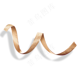 金色丝带,免抠元素