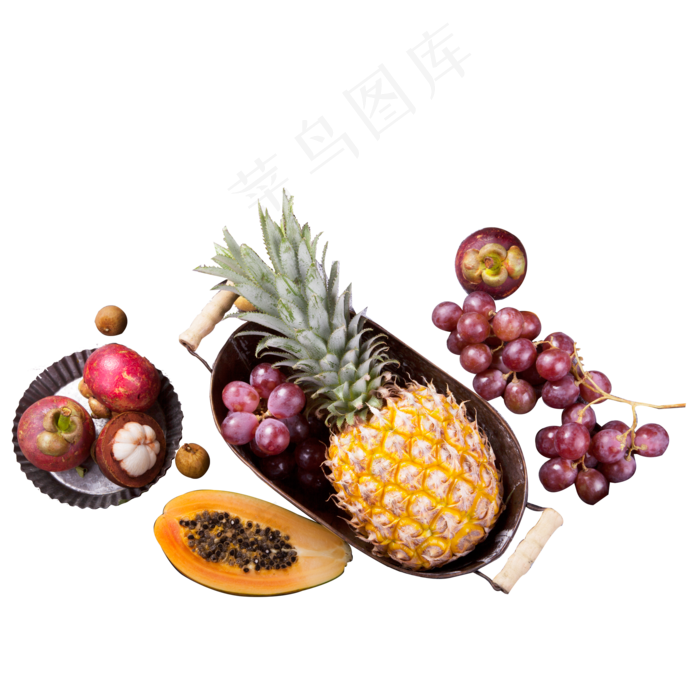 新鲜的水果果实免抠图