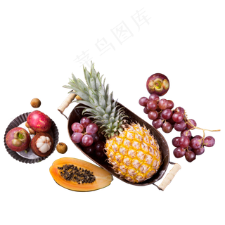 新鲜的水果果实免抠图