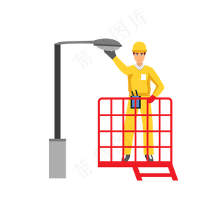 劳动节手绘风简洁黄色劳动工人元