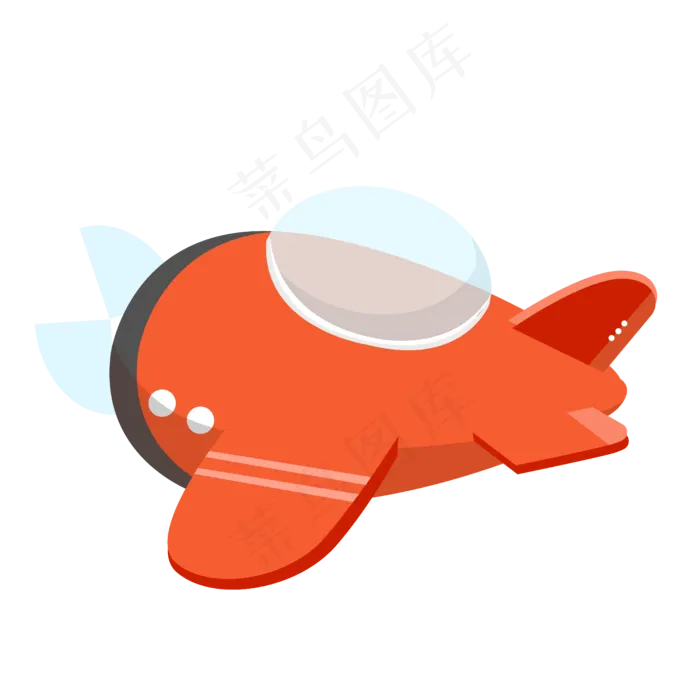 橙色小飞机icon,免抠元素(5000*5000px 300 dpi )ai矢量模版下载